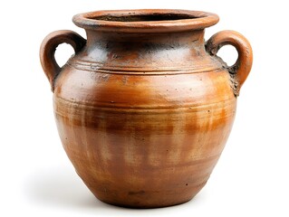 Traditional clay pot handcrafted with unique design and earthy tones for decor and utility