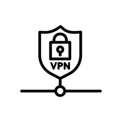 VPN icon. The connection is secured.