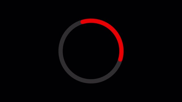 Simple white animated loading spinner on black background. Looping preloader animation ideal for videos, websites, and applications.
