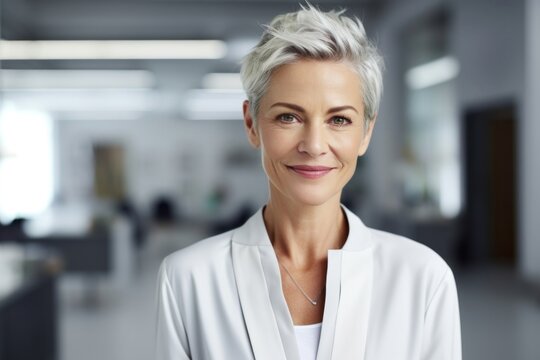 Businesswoman portrait smiling adult.