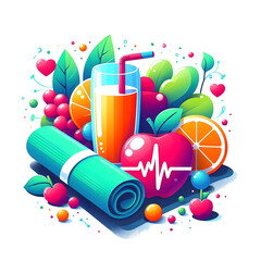 vector illustration of a birthday party