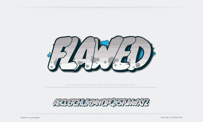 Grunge graffiti font texture urban rough street typeface