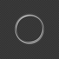 Glowing Twirl Circle on White Background, Radiant Spiral Light Effect, Futuristic Colorful Podium Pedestal, Shiny Vector