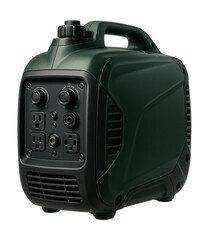 Fototapeta premium Portable inverter generator with a durable casing, ideal for camping adventures.