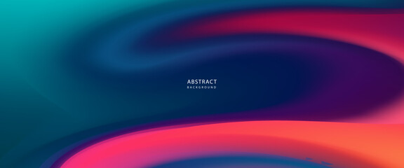 Colorful Fluid Gradient Wave Background