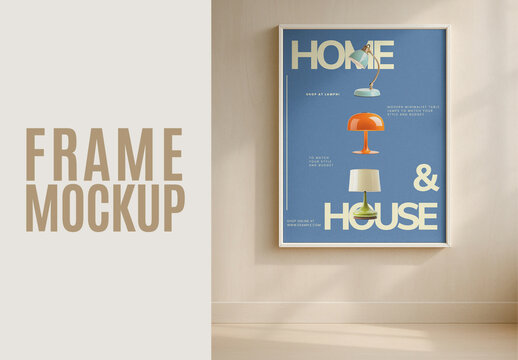 Modern Frame Mockup Design Psd