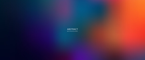 Abstract Gradient Blur with Deep Blue and Orange Light
