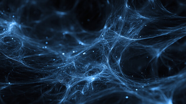 A mesmerizing visualization of deep space, featuring celestial bodies and cosmic energy. The image showcases nebulas, with their swirling clouds of gas and dust, and sparkling stars