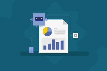 AI driven data analysis automating data preparation, visualization, and prediction through machine learning and natural language processing