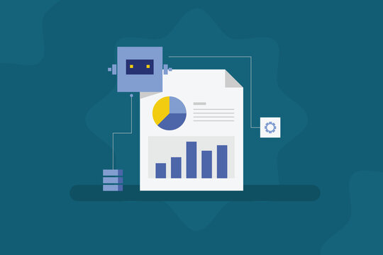 AI driven data analysis automating data preparation, visualization, and prediction through machine learning and natural language processing