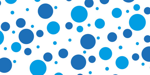 Abstract Vector Background with Modern Blue Colored Circles or Rings