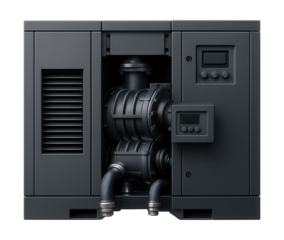 Expandable modular screw compressor for scalable industrial air solutions.