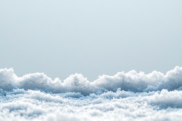 A snow border nature winter sky.