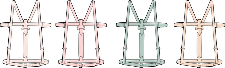 Minimalist Swing Set in Various Colors Line Art Style