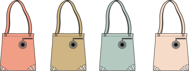 Chic Tote Bags A Colorful Quartet of Handbags for Fashionable Women