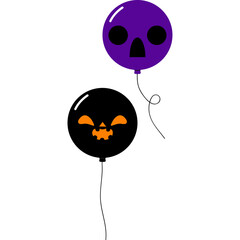 Naklejka premium halloween balloon element
