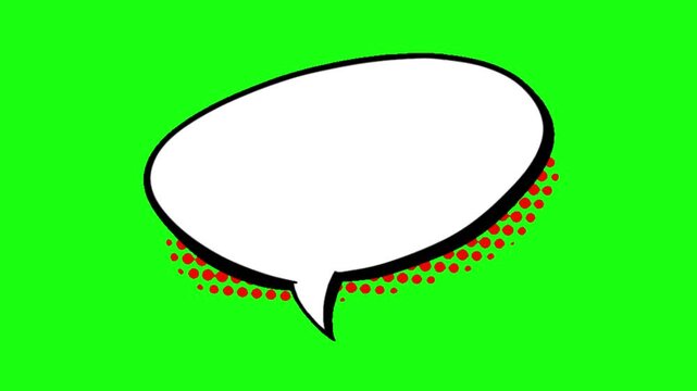 Green screen background animated speech bubble transparent animation bubbles talking