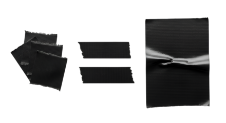 Black Duct Tape Pieces and Sheet 77081bda62494329f5d4e06183f2bb05dr