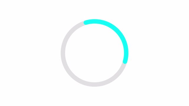 Simple white animated loading spinner on white background. Looping preloader animation ideal for videos, websites, and applications.
