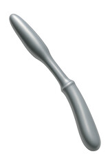 Fototapeta premium Angled rectal probe with a smooth tip for proctological assessments.