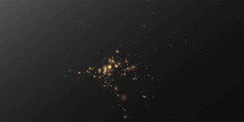 glitter sparkles christmas background vector shine effect magic golden festive glow particles.	