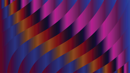 Vibrant Abstract Gradient Wavy Striped Background Design Isolated background
