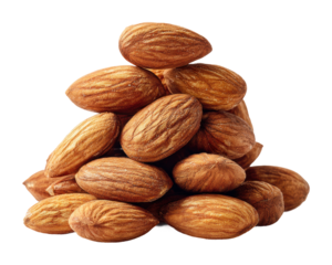 Almond harvesting process orchard food natural isolated on transparent background