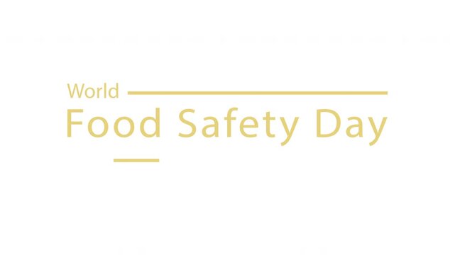 World Food Safety Day. An animated icon for your splash screen, logo, website, app, or theme