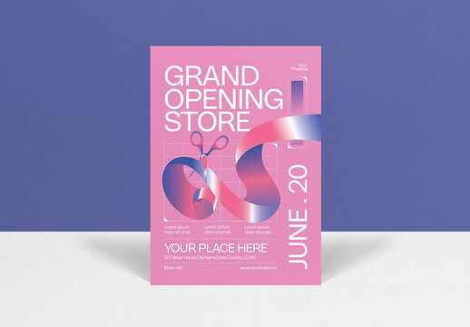 Pink Y2k Evolution Grand Opening Store Invitation