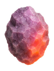 Fototapeta premium Hackmanite mineral exhibiting pink to orange fluorescence under UV light.