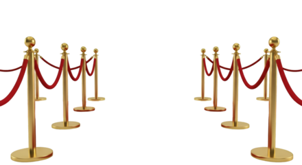 Gold Stanchions with Red Ropes 7734ef46be2fe0791824532bf0569a25dr