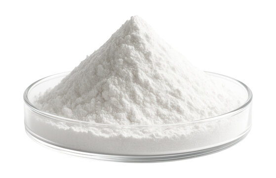 White, fine powder of titanium dioxide.