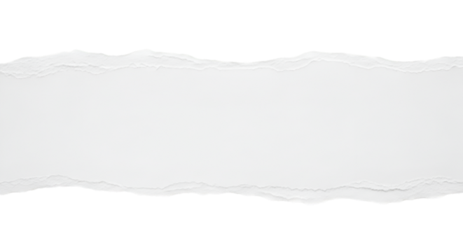 Torn White Paper Strip Against Black Background ripped