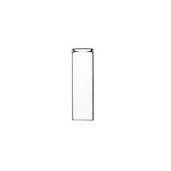 Glass test tube isolated on white background.
