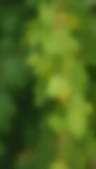 Obraz premium Generative AI soft focus nature pattern of green leaves