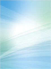 Blue and Green Gradient Abstract Light Wave Background