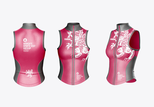 Women's Sports Vest Mockup