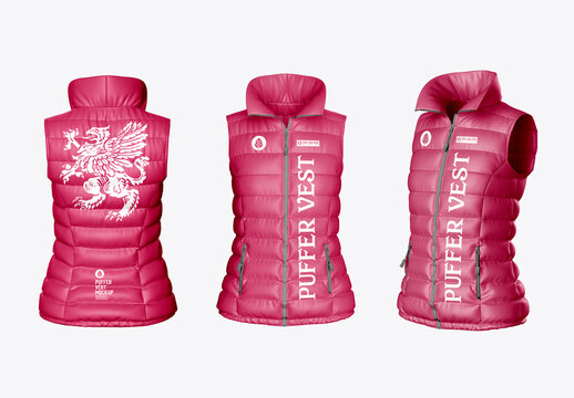 Puffer Vest Mockup