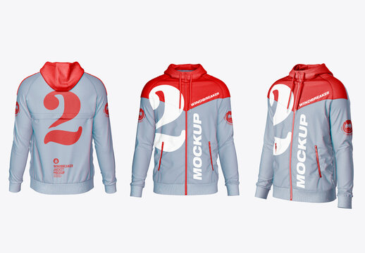 Windbreaker Jacket Mockup