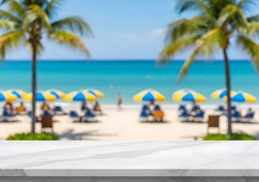 Dreamy Beach Getaway Mockup for Travel and Tourism Marketing