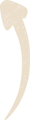 Simple hand drawn arrow clipart