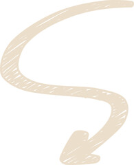 Simple hand drawn arrow clipart