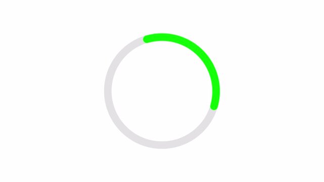 Simple white animated loading spinner on white background. Looping preloader animation ideal for videos, websites, and applications.
