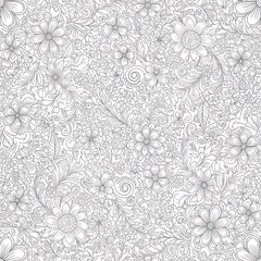 Floral pattern seamless design perfect for textile and wallpaper