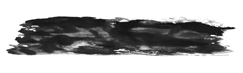 Farbstreifen schwarz grau gemalt mit einem Pinsel