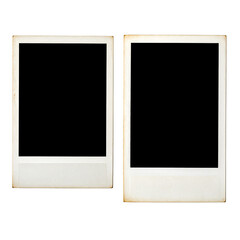 Vintage Photo Frames: Two antique polaroid frames stand side-by-side, offering a nostalgic glimpse into the past, perfect for preserving memories and showcasing treasured moments.