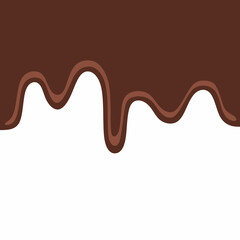 chocolate drip vector, choco melted, hot cocoa flow, sweet dessert vector, milk drop illustration, brown liquid wave, melting chocolate cartoon