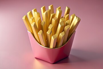 french fries in a box