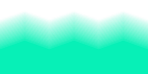 Zick Zack Muster mit grün weissen Streifen