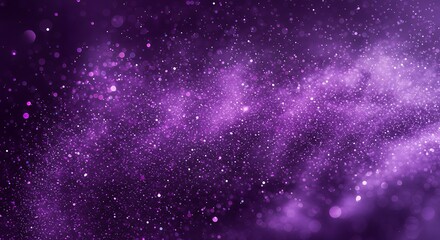 Fototapeta premium Vibrant Purple Galaxy Nebula with Sparkling Stars.